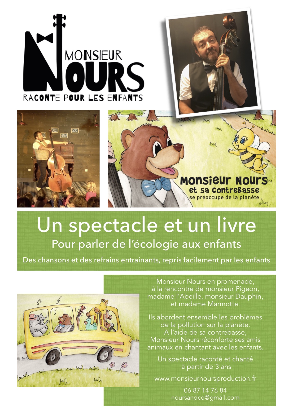 Spectacle Musical Jeune Public à Nantes et sa région pour les écoles et médiathèques